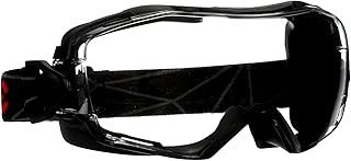 3M - GG6001SGAF GoggleGear 6000 Series Safety Goggle, Black Shroud, Scotchgard Anti-Fog Coating, Clear Anti-Scratch Lens