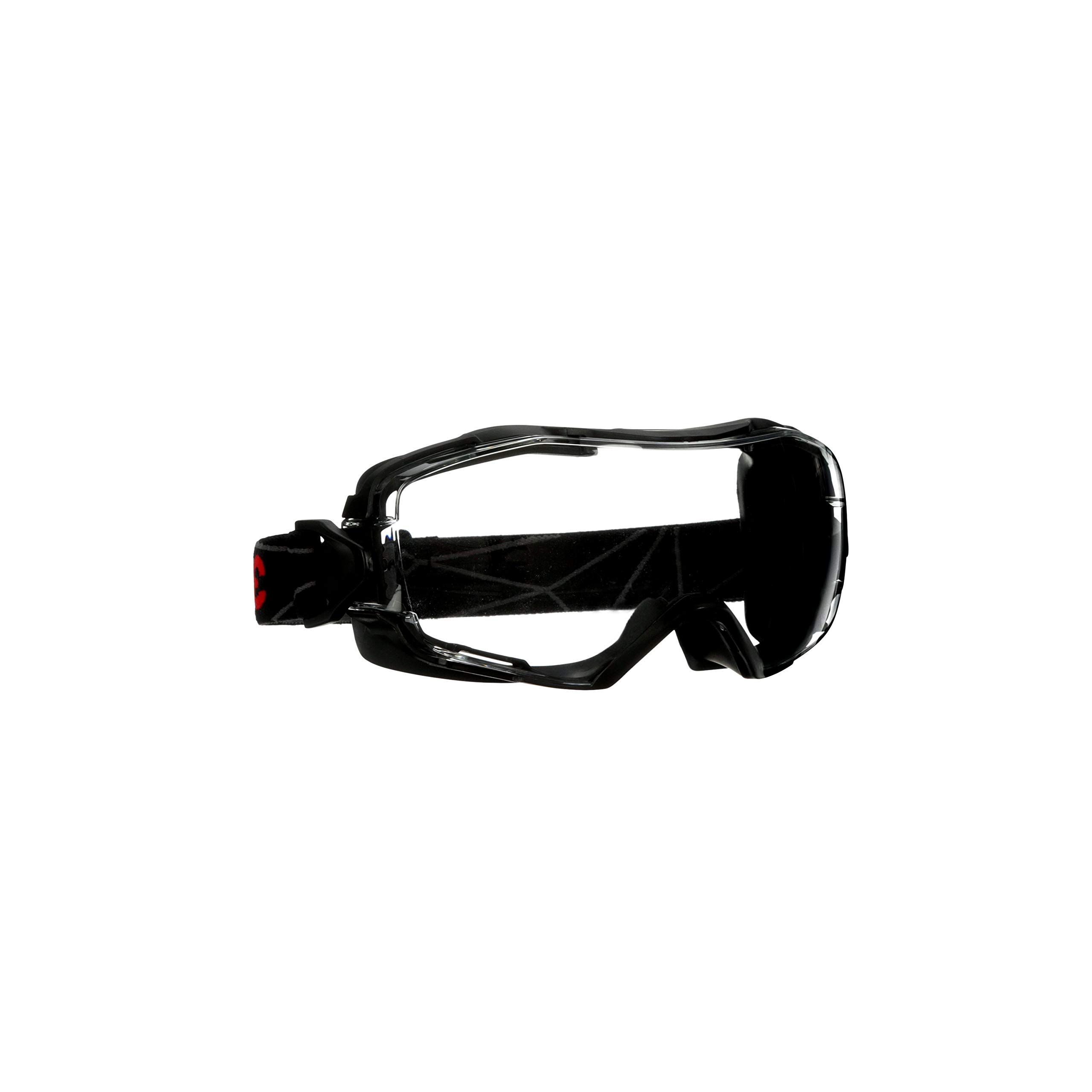 3M - GG6001SGAF GoggleGear 6000 Series Safety Goggle, Black Shroud, Scotchgard Anti-Fog Coating, Clear Anti-Scratch Lens