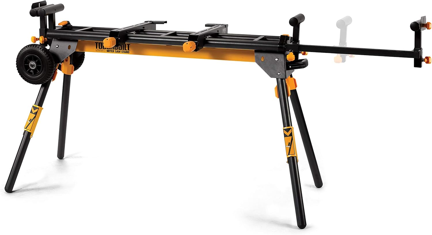 Flash Deals - 80% OFF ToughBuilt - 124 Miter Saw Stand - Universal Tool Mounts - Includes 4 Extending Work Supports, 2 Work Stops, 2 Quick Release Tool Mounts - (TB-S550)