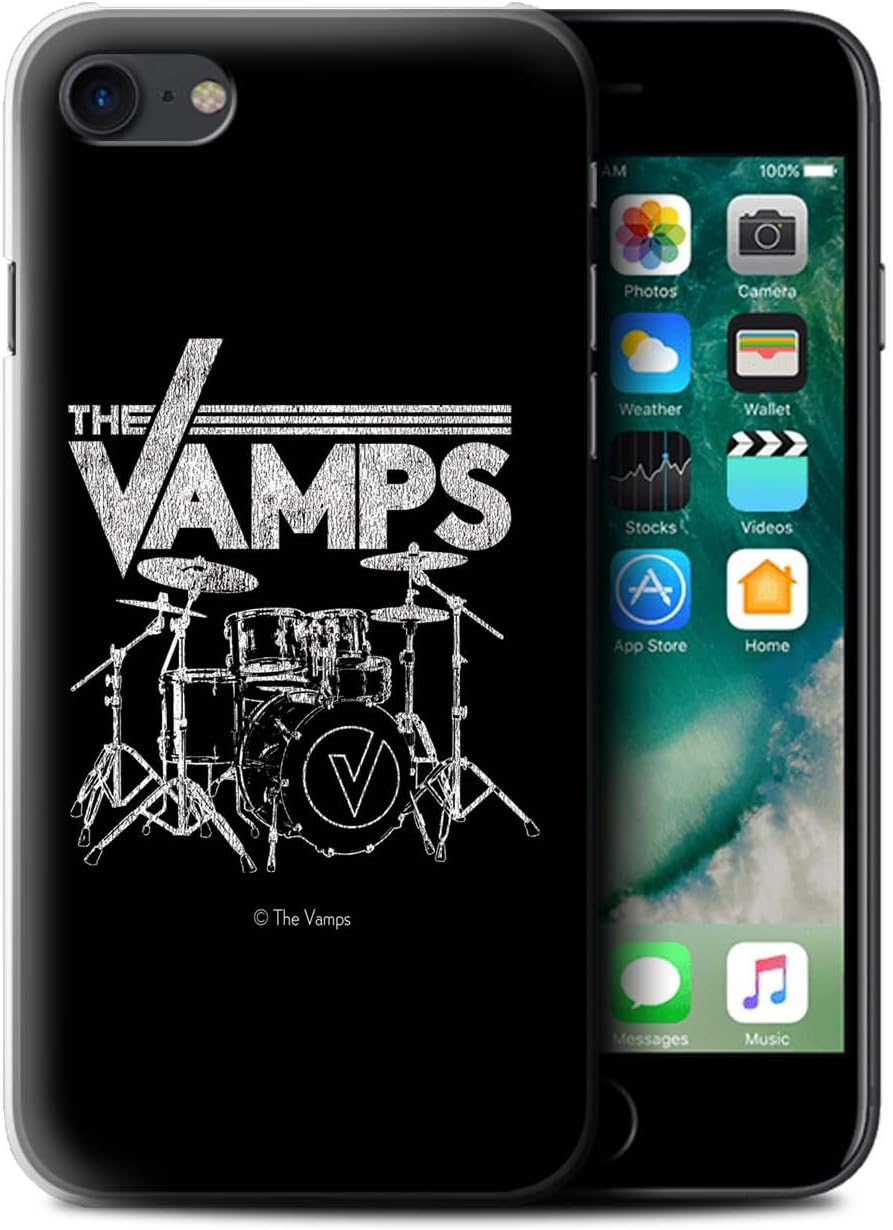 Official The Vamps Phone Case / Cover for Apple iPhone 7 / Drum Kit Design / The Vamps Graffiti Band Logo Collection