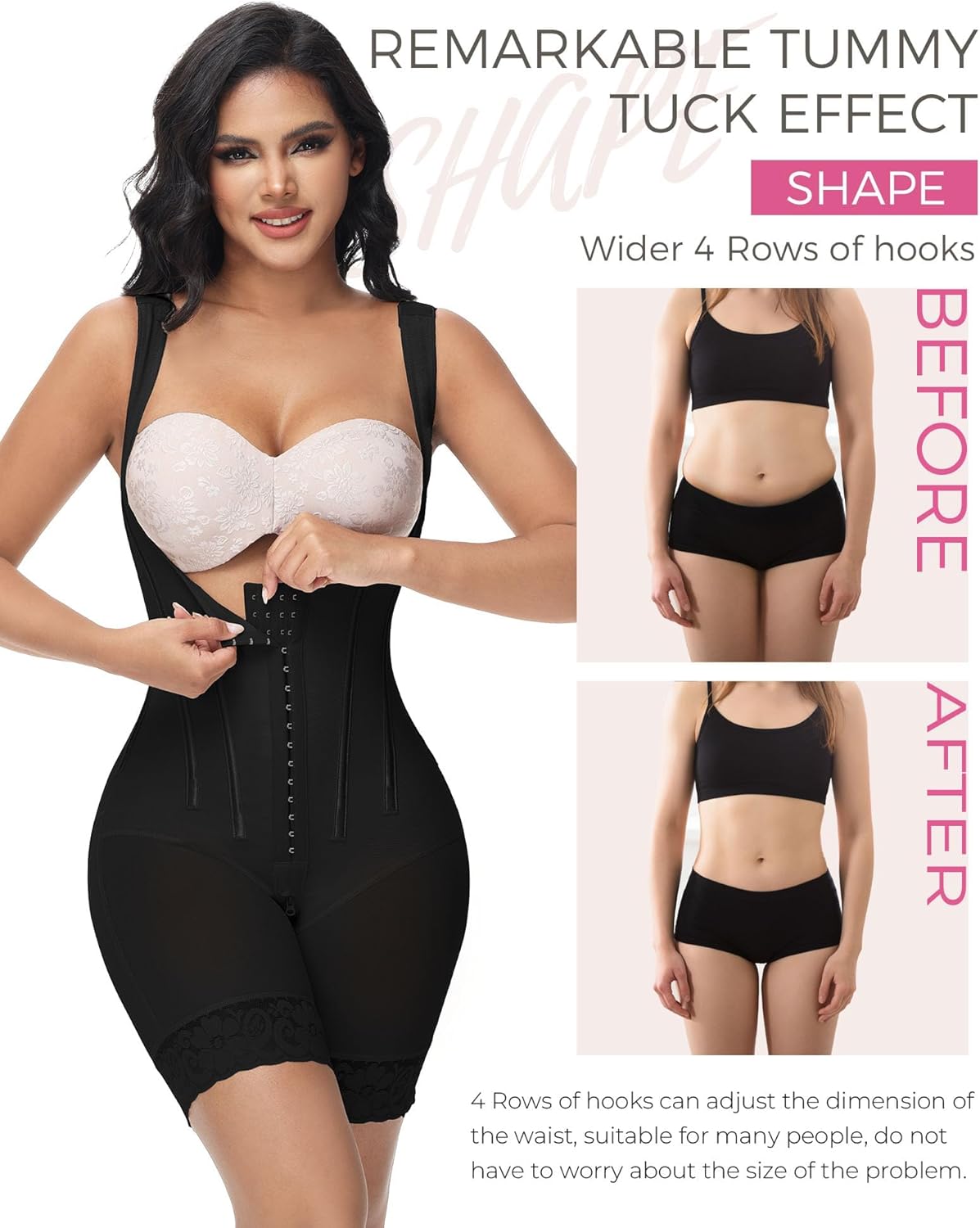 M MYODRESS Fajas Colombianas Moldeadoras Body Shaper BBL Post Surgery Postpartum Stage 2 3 High Compression Garment - Image 4