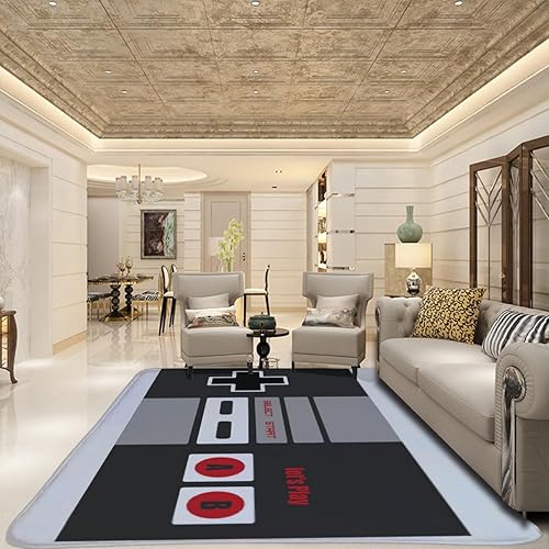 Miniatura 4 de MELONE Alfombra grande para sala de juegos, dormitorio de niños, decoración del hogar, alfombra de área de jugador impresa en 3D, alfombrilla