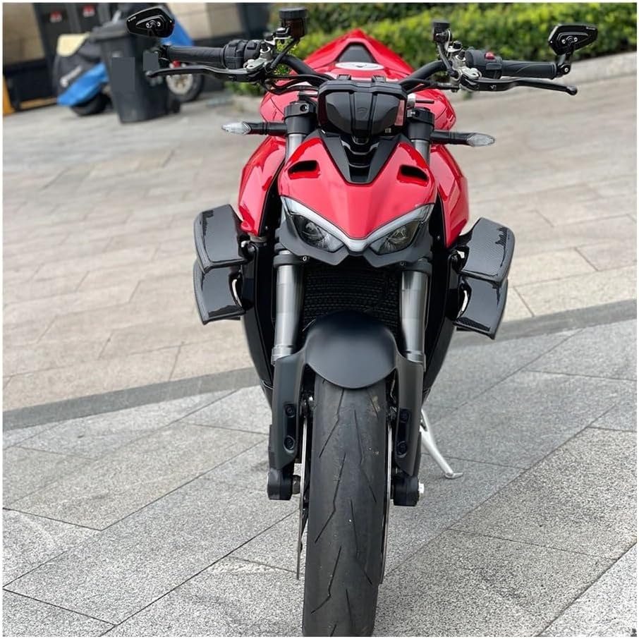 Motorcycle Side Fairing For st&reetfi&ghter V4 V4S V4SP 2020-2023 For V2 2022-2023 Motorcycle Winglet Wing Kit Winglets Wings Spoiler Fxed