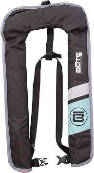 BOTE Auto Immersion Inflatable Adult Life Vest, PFD US Coast Guard Approved Life Jacket for Kayak, Paddle Board Fishing, Adults Universal One Size Fit