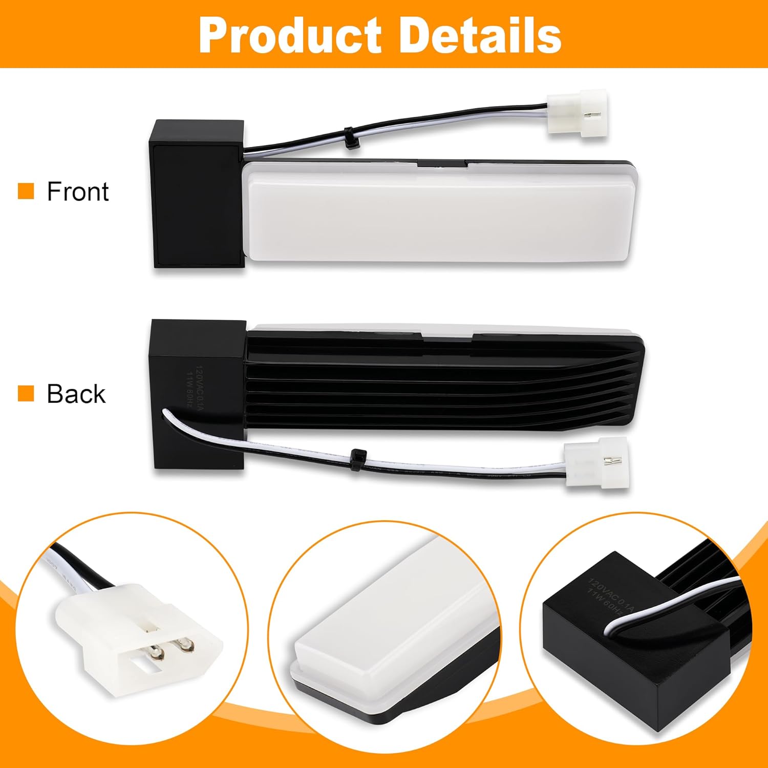 Compatible with Broan-Nutone S99271607 LED Light Module for AE110L-A, AE110SL-A, AE50110DCL-A, AE50110DCSL-A, AE80BL-A, AE80L-A, AE80SL-A, AEN110L-A, AEN80BL-A AInvent Bathroom Vent Fans