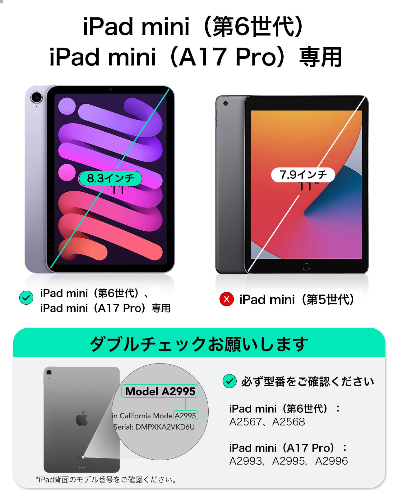 Amazon.co.jp: ESR iPad mini第7世代(A17 Pro、2024)/第6世代(2021)用