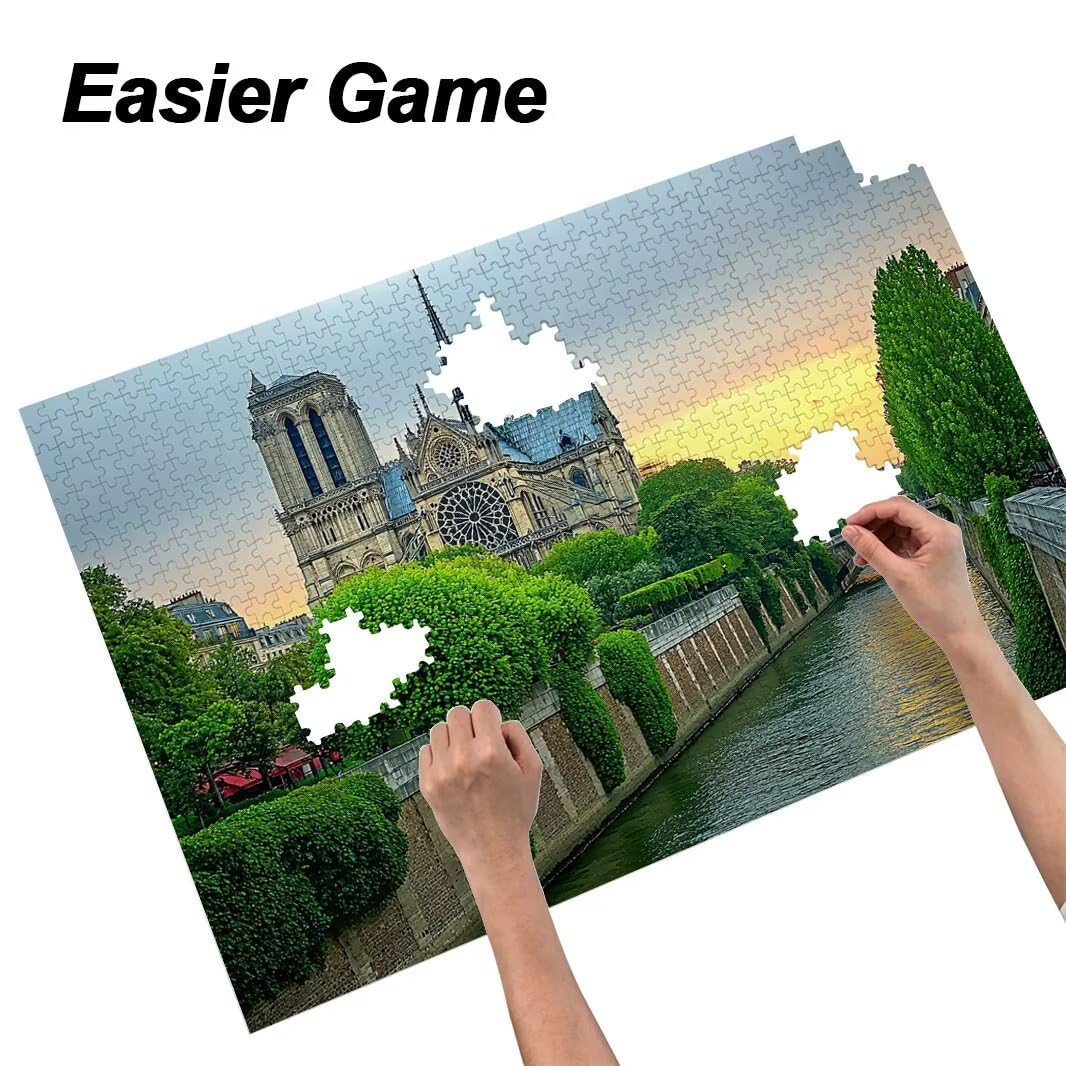 Puzzle 1000 Pezzi, Puzzle Parigi per Adulti, 70x50cm, Compact Box -4422