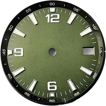 1pc 31mm Dial Green Black White Blue Dial Green Luminous Sterile Watch Fit NH35 NH35A MovementR4 Green