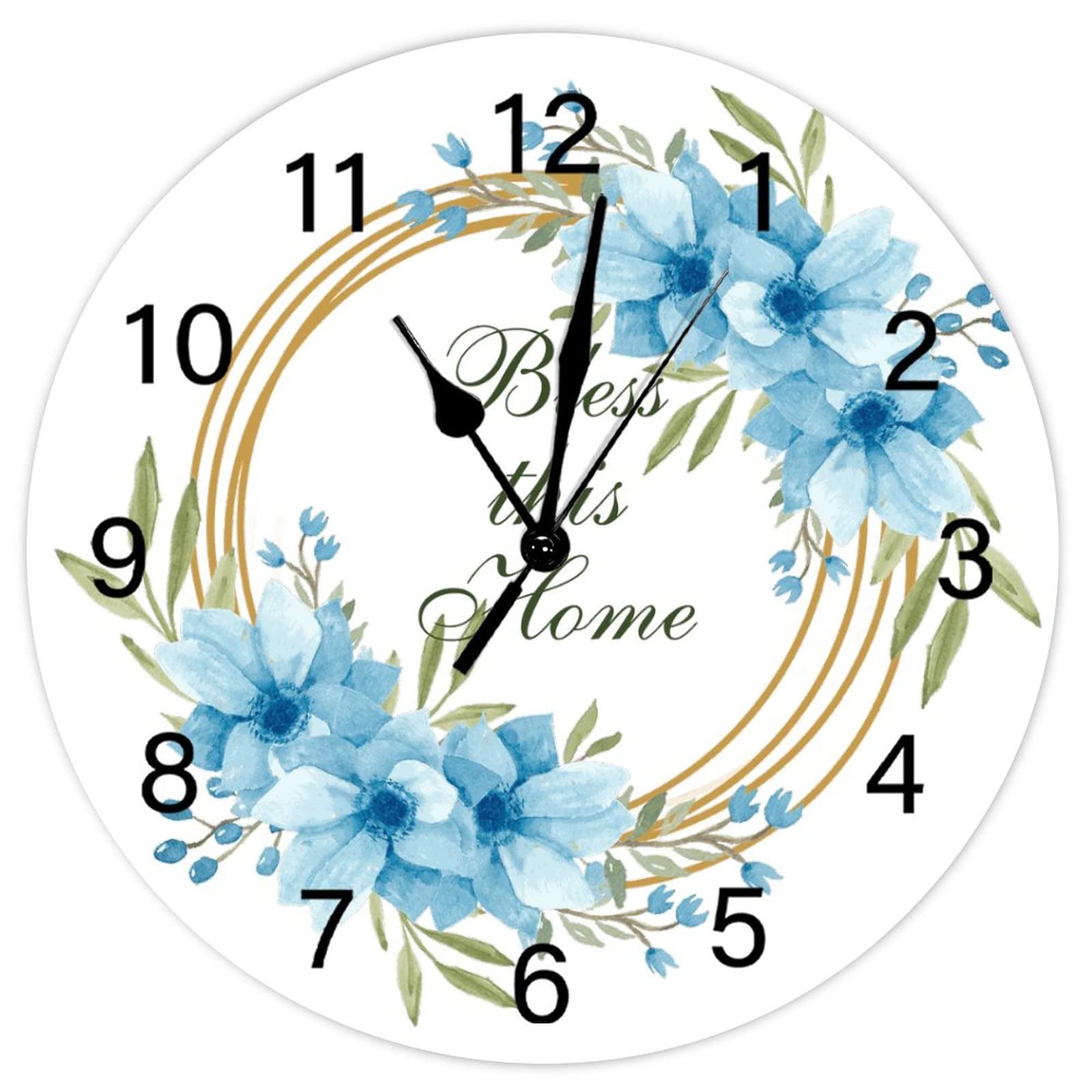 Horloge murale colorée sans tic-tac silencieuse pour travailler ou dormir sereinement