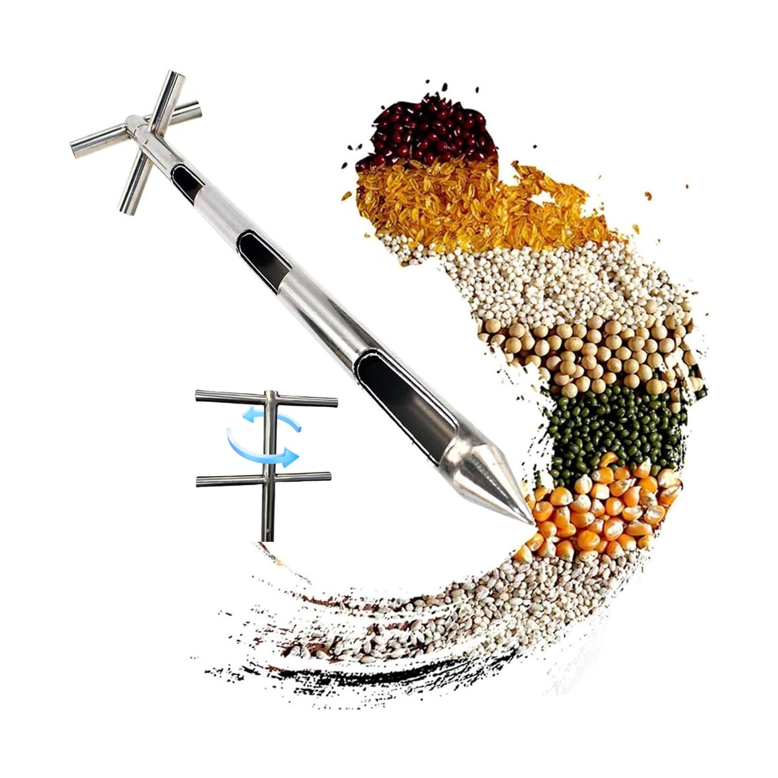 Sonda de muestreo de grano contra muestras sesgadas en control de calidad