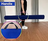 Vista 6 de MARFULA Viga de Gimnasia Plegable de 6 PIES / 8 PIES / 9 PIES Viga de Equilibrio de Espuma para Suelo - Extra Firme - Cubierta de Gamuza - Parte