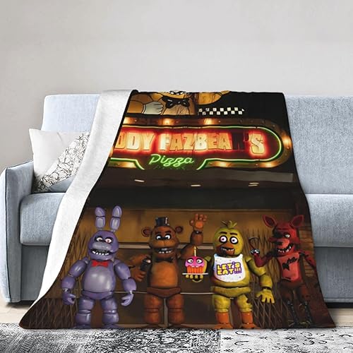 Manta de franela de Halloween para todas las estaciones, ligera, acogedora manta de franela para sala de estar, sofá o cama, 60 x 50 pulgadas