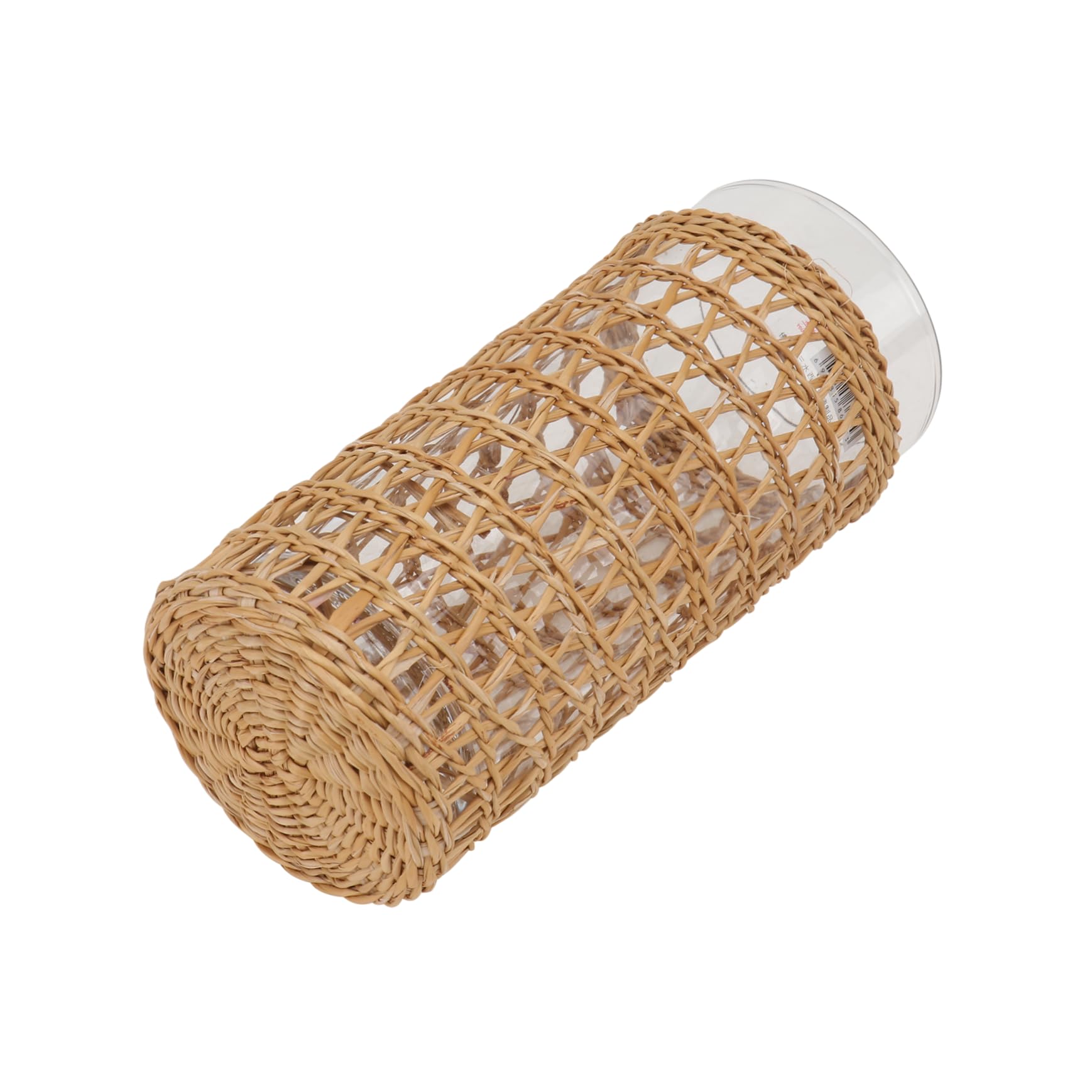 Gobelet en verre ES Seagrass avec paille pour savourer votre café glacé au bureau