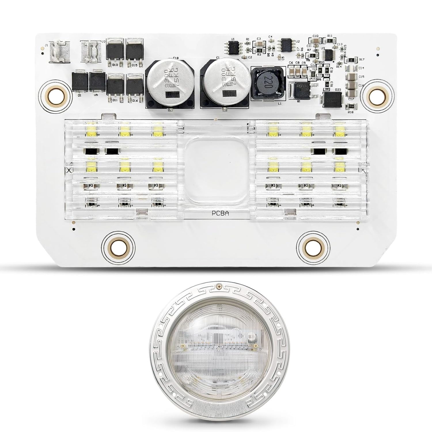 619917Z 500W Led Light Engine Circuit Board PCBA Fit for Pentair IntelliBrite 5G White LED 55W Pool Light 2nd Generation 2011-Current 601300 601301 601302 601303 601304 601305 601306 601307 601308