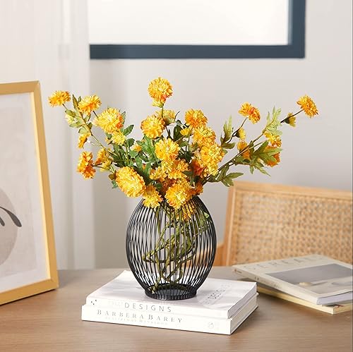 Miniatura 4 de OLEEK Portavelas de metal grande, faroles de exterior para patio, portavelas de hierro, portavelas decorativos para velas de pilar, decoración de