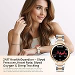 2026 Luxury Smart Watch for Women, 1.19" AMOLED Display, DA GPT Smartwatch, Heart Rate, Blood Oxygen Pressure, Sleep Monitor, 107 Sports Modes Fitness Tracker, Compatible with iOS & Android