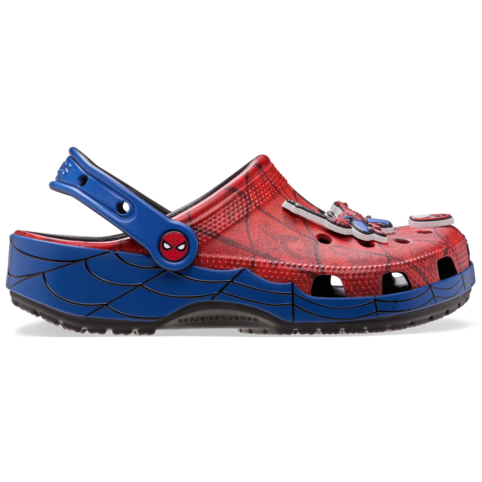 Crocs Zoccoli unisex da adulto Marvel Supereroe, Spiderman, Black Panther e Capitan America