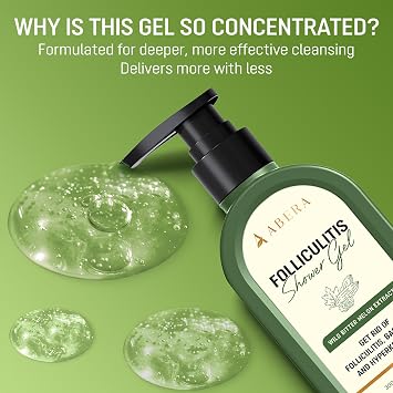 ABERA High-Performance Folliculitis Treatment Body Wash, Wild Bitter Melon Extract & BHA Shower Gel for Back Acne, Strawberry Skin (KP) & Rough Texture, Advanced Formula for Sensitive Skin, 10.14 oz