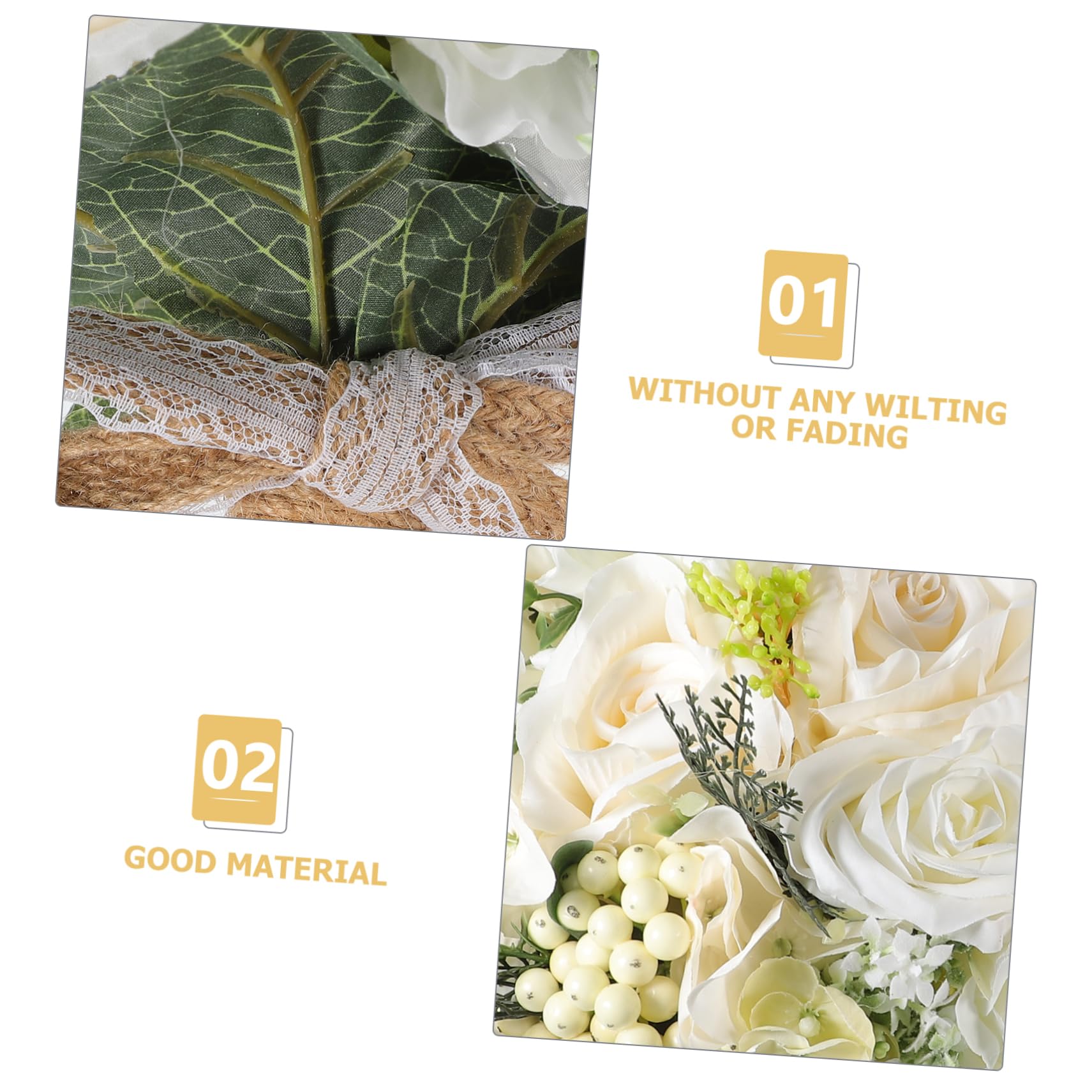 Großer Kunstblumenstrauss aus Seidenblumen mit Realistischer Optik Langer Haltbarkeit und Pflegeleicht für Hochzeit und Brautstrauß Dekoration