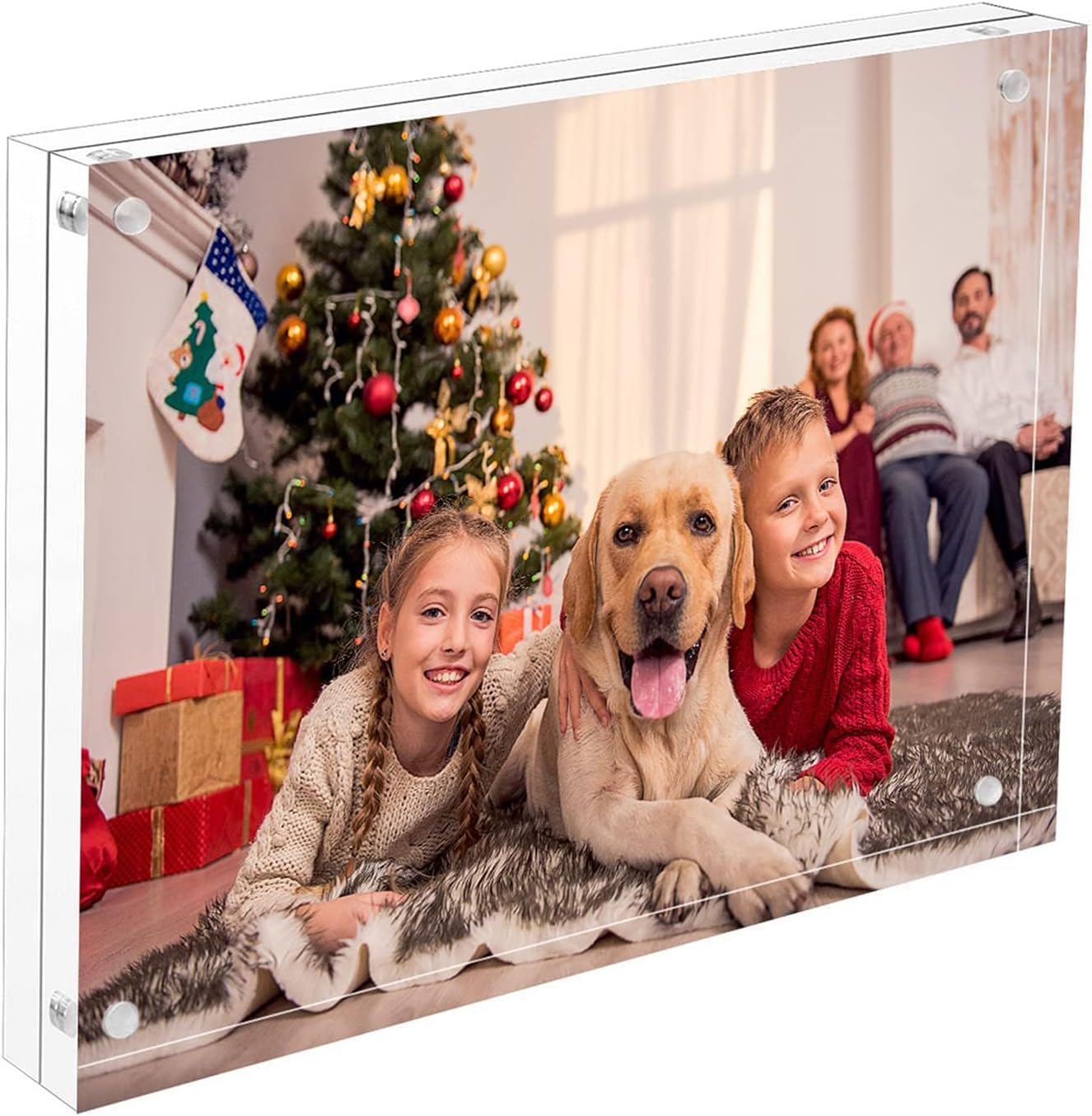 - NIUBEE Acrylic Photo Frame 8x10,Clear Picture Frame 20% Thicker Block,Frameless Acrylic Frames Double Sided,Trendy Home Decor & Modern Gift Idea