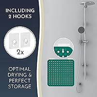 Vista 4 de Homerella® Alfombrilla de Ducha Antideslizante Antimoho, Alfombrillas de Ducha Antideslizantes para Interior de Cabina de Ducha Alfombrilla Verde
