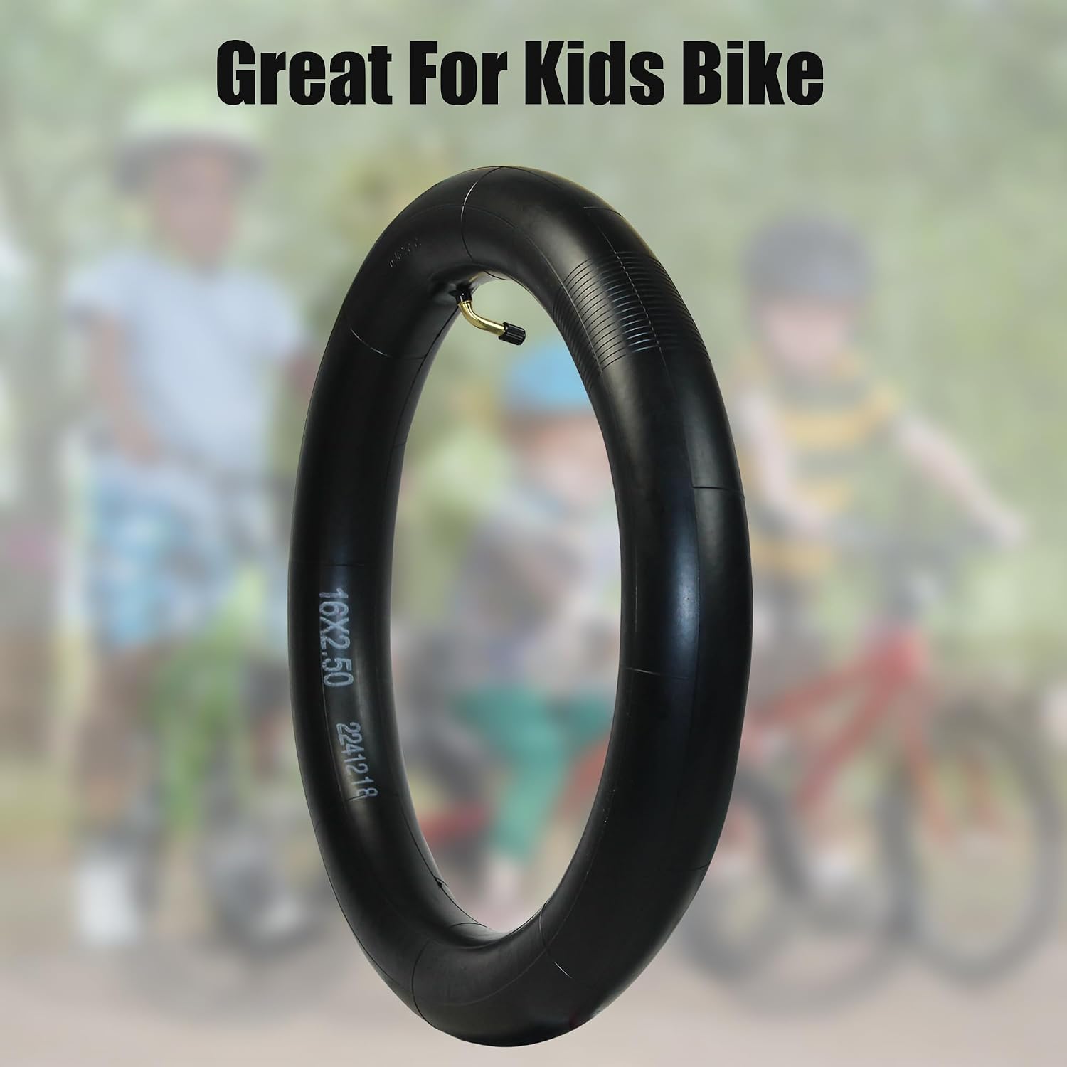 Libereco 16x2.125/2.5/3.0 Bike Inner Tubes for Electric Bike - Butyl Rubber,Bent Valve (CR202), High Elasticity for E-Bikes & Children Bikes