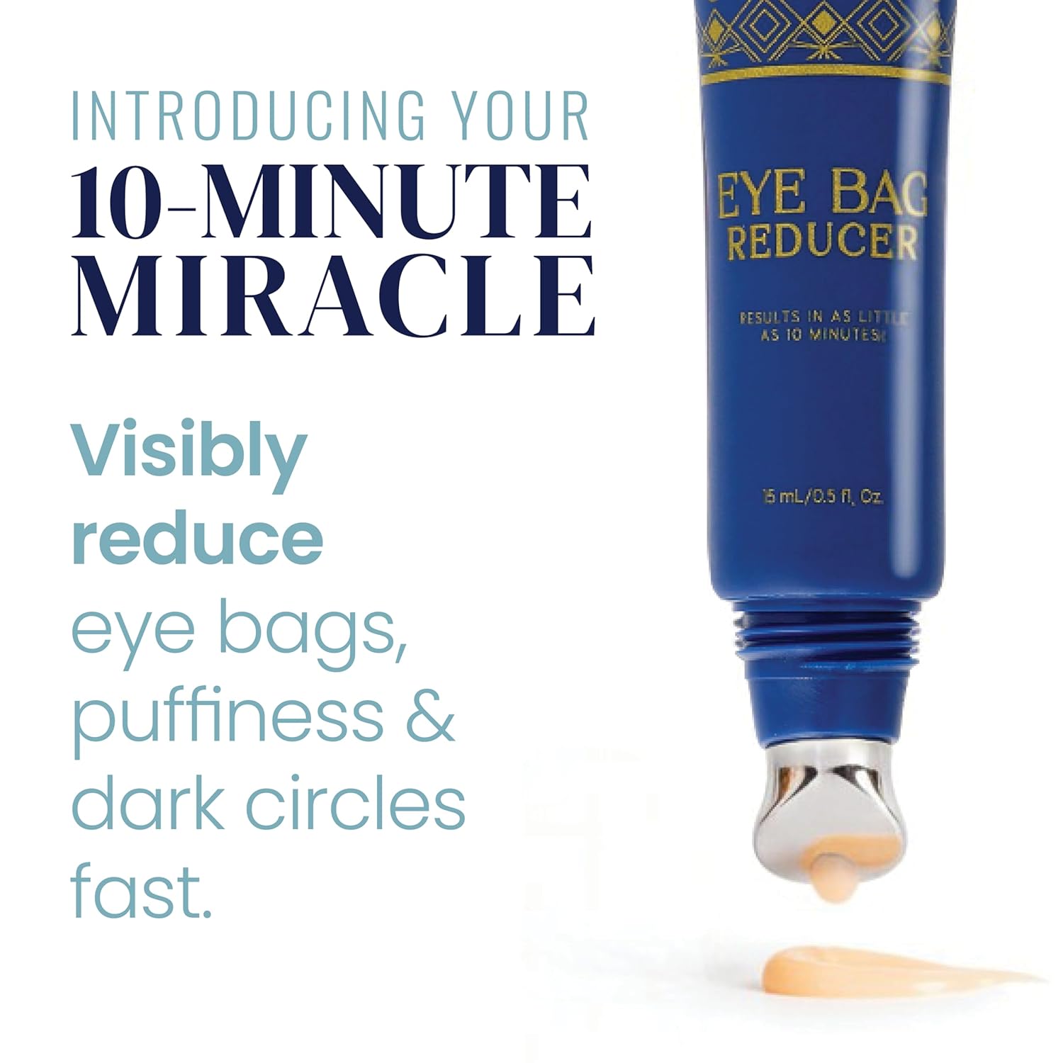 Eyederm Cosmetics Eye Bag Reducer Cream | Refreshing Under Eye Cream for Dark Circles, Puffiness and Bags Under Eyes | Ophthalmologist-Developed, Free From Common Irritants | 0.5 fl oz