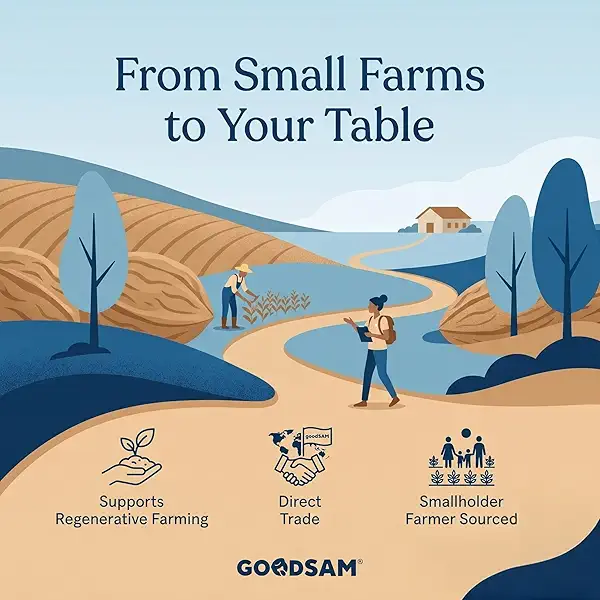 GoodSAM Small Farms - Organic Raw Walnut Halves & Pieces - 8oz Pouch - Single Origin - Sourced from Regenerative Farms 5
