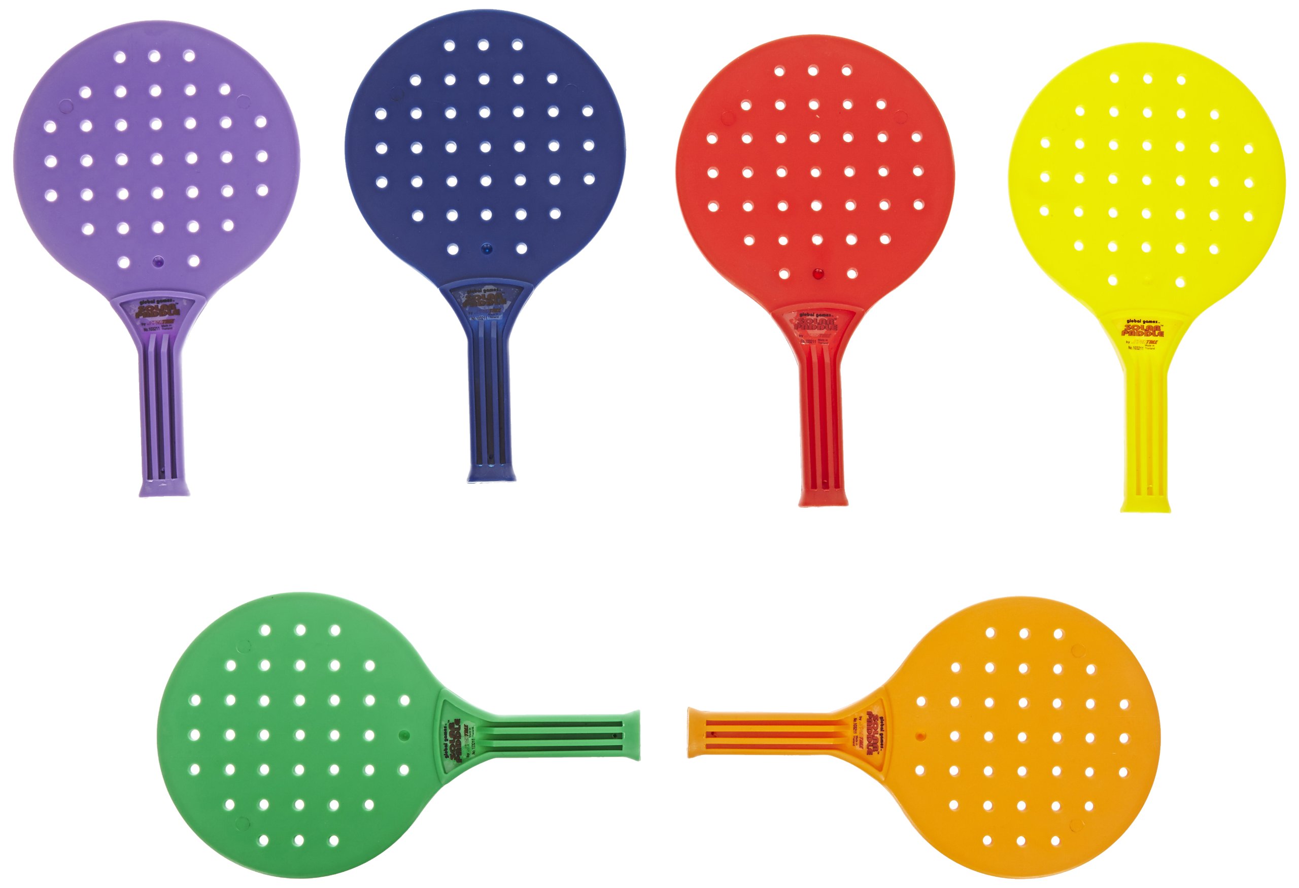 SportimeGlobal Games Paddle - 8 x 13 1/2 - Set of 6 Paddles