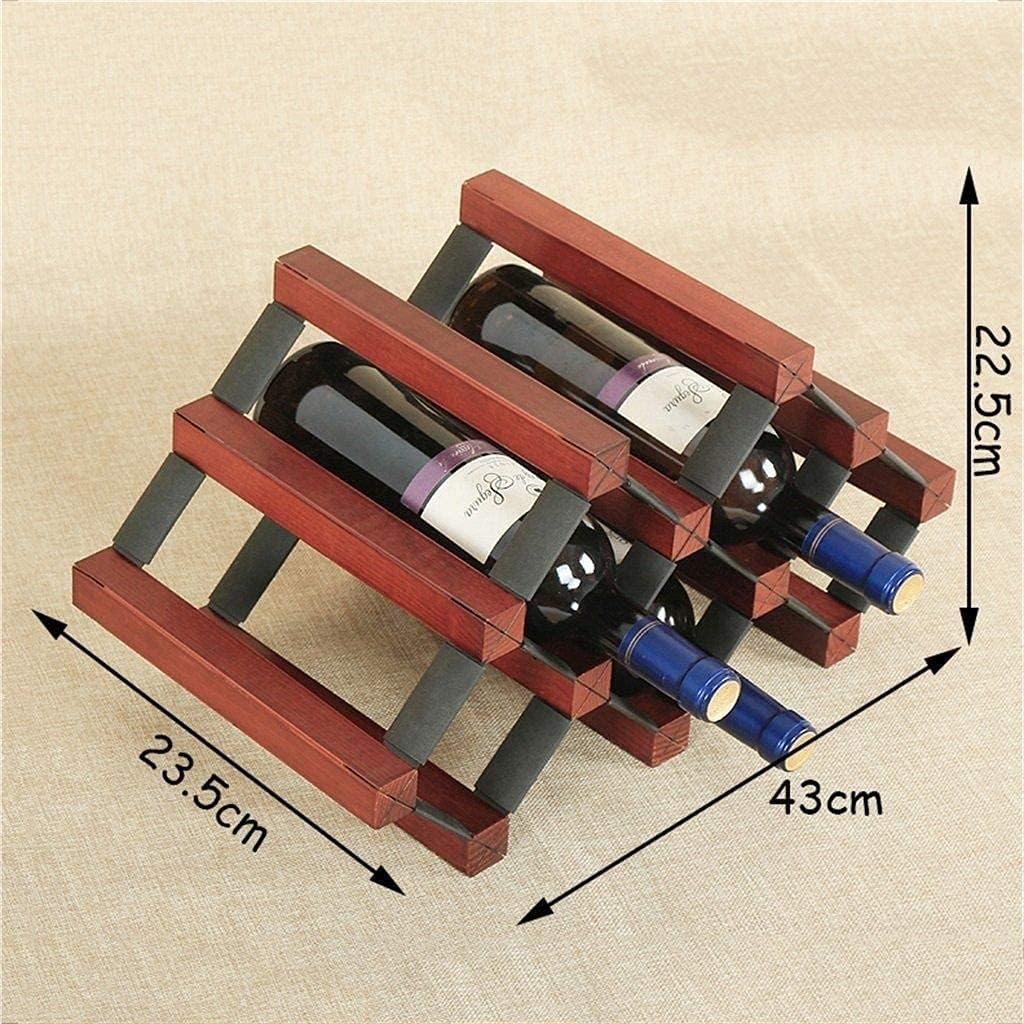 Wine Racks Free Standing Wooden and Metal Steel Natural Wood Cabinet on Table Wine Cupboard Decoration Wine Shelf Retro Design Wine Bottles Organiser White