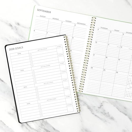 Miniatura 9 de PAPERAGE Agenda mensual y anual de 2 años, 24 meses (enero de 2026 a diciembre de 2027), 8.5 x 11 pulgadas, agenda con espiral 2026-2027 con vistas