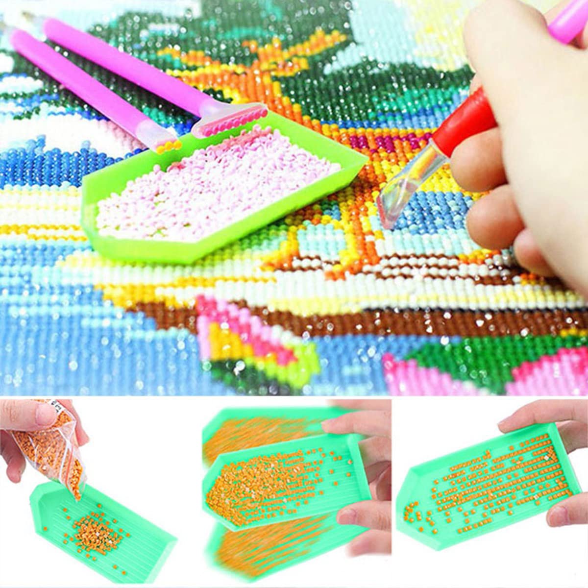 Instarry 5D Diamant Painting Bilder Groß Pfau Home Decoration 120x50 cm