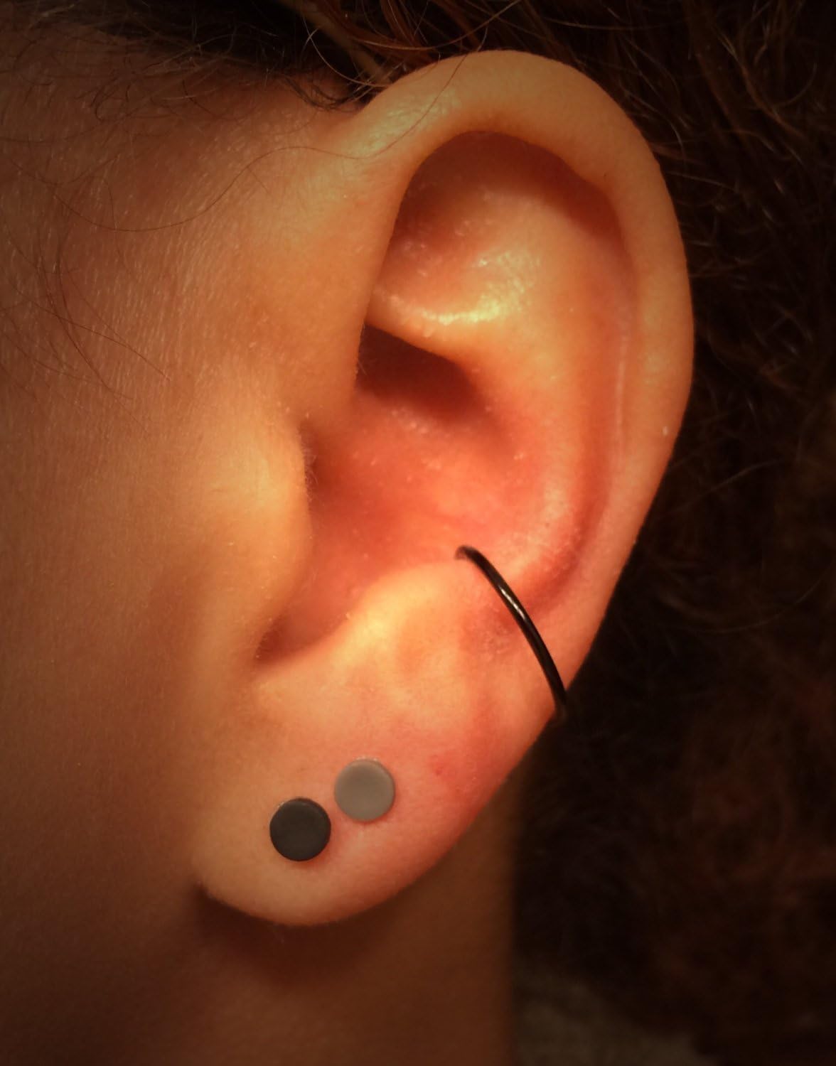 Fake Conch Piercing Set of TWO/Faux Body Jewelry