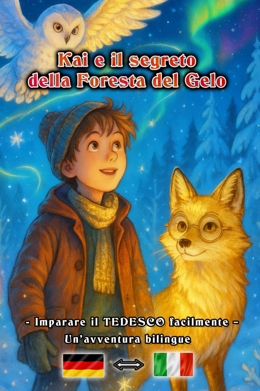Kai e il segreto della Foresta del Gelo – imparare il TEDESCO facilmente – Un’avventura bilingue per grandi e piccini | Italiano – Tedesco