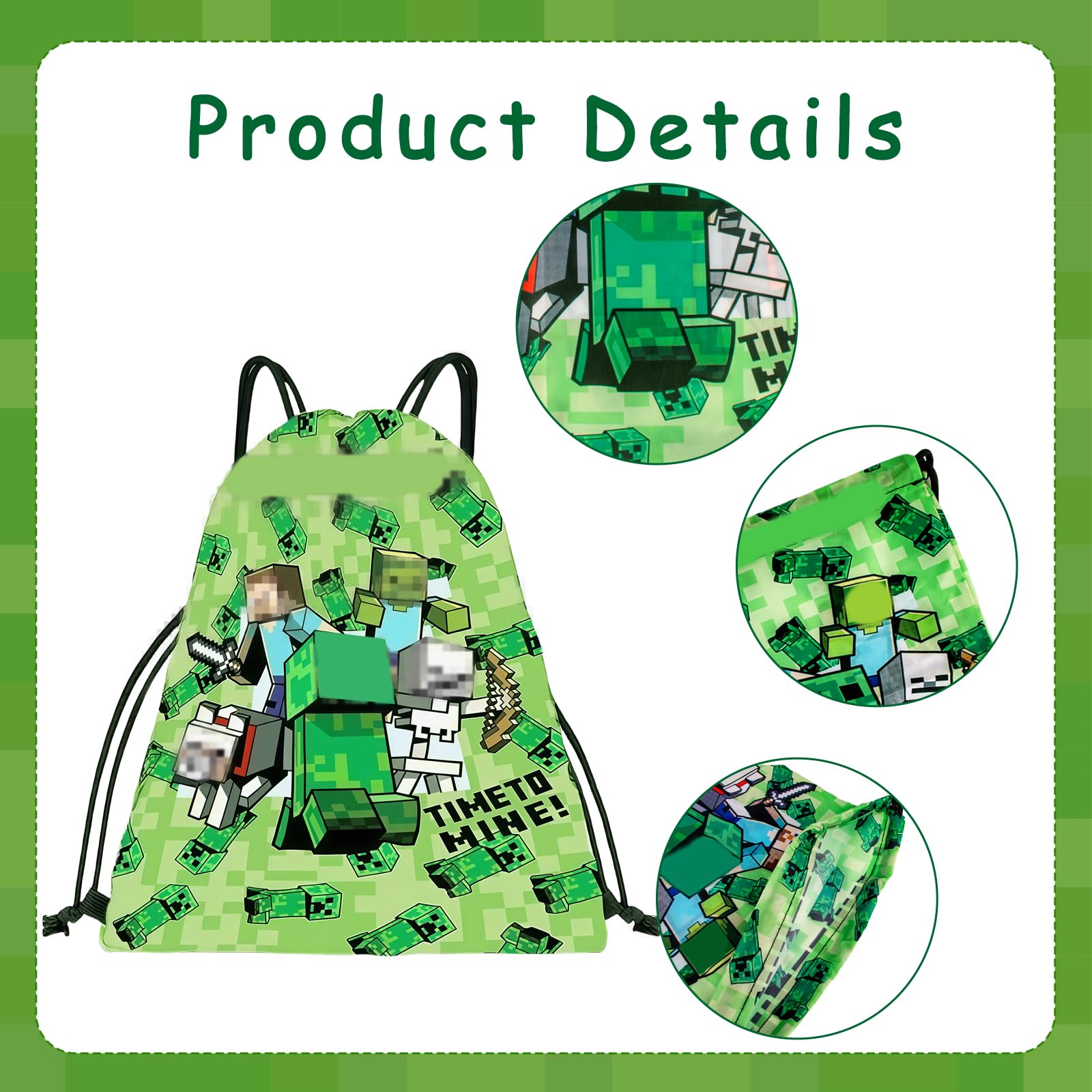 Sac à Cordon de Sport Enfant Étanche Pliable Sac Piscine