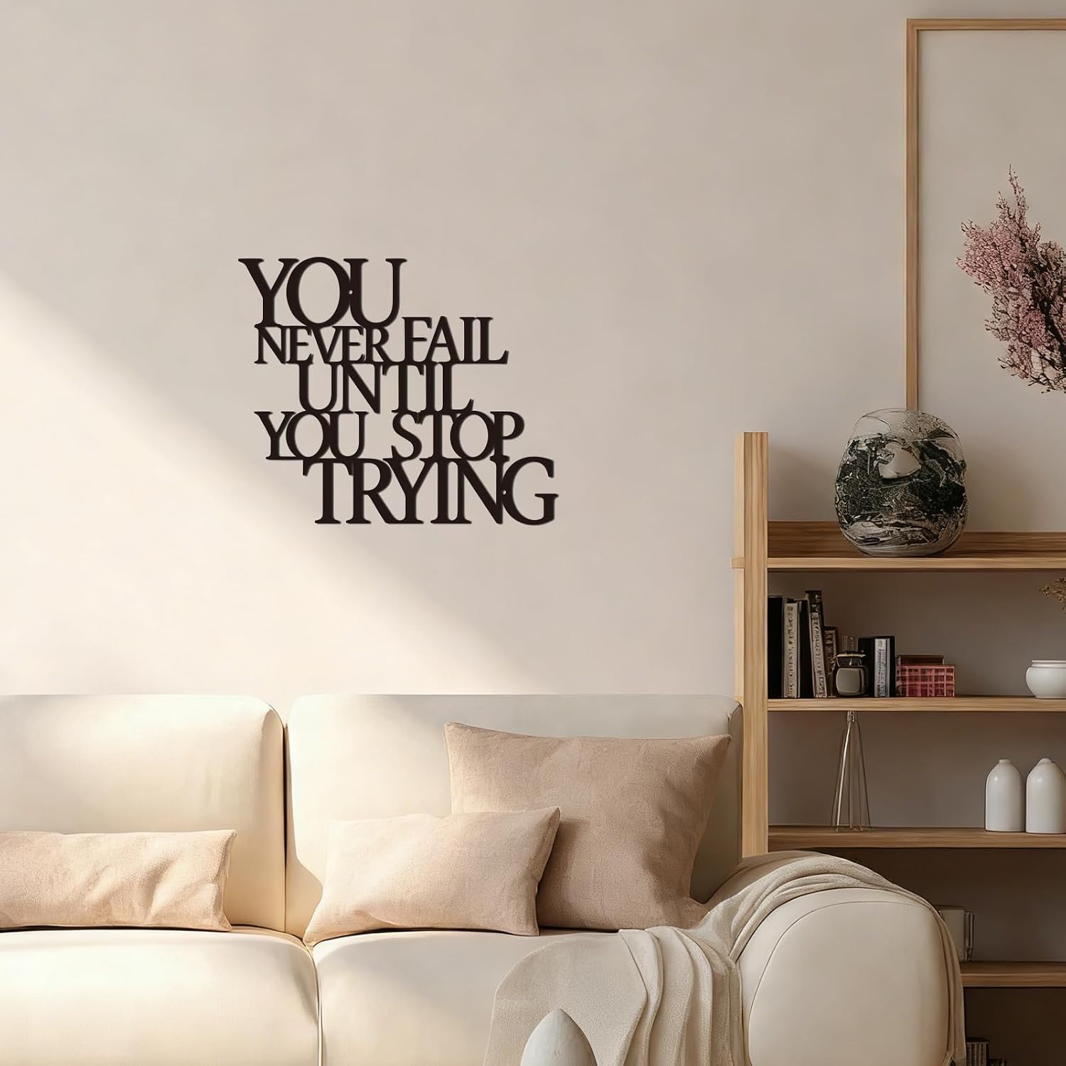 Jasscare Motivational Metal Wall Art - Inspirational Quotes on Metal Rustic