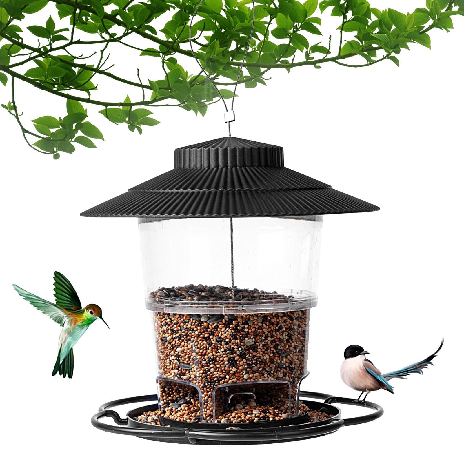 Comedero para pájaros salvajes exterior e impermeable colgador de jardín