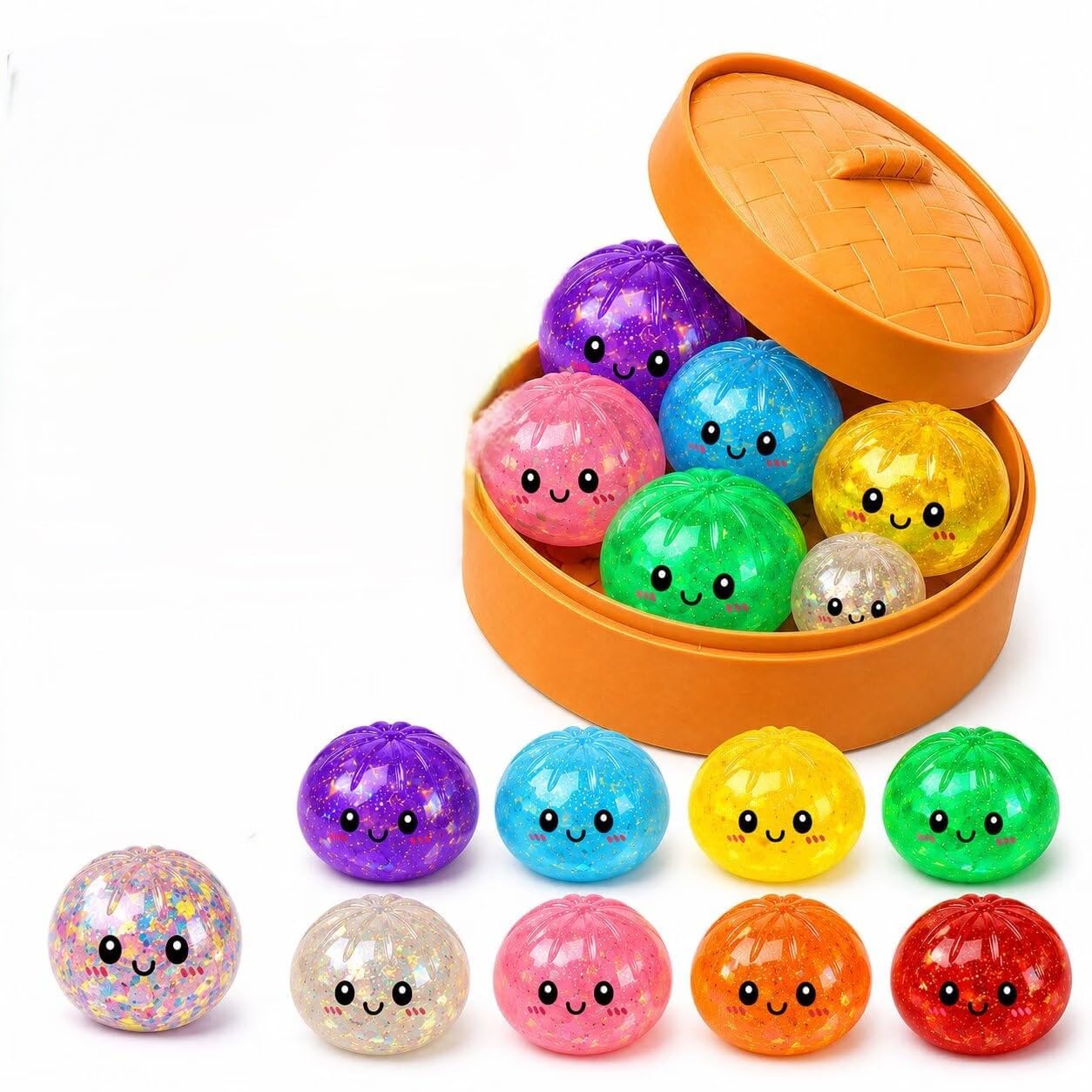 Dumpling Squishy Toy - Stress Relief Fidget Ball -9 Dumpling Squishy Toy - Stress Relief Fidget Ball -9