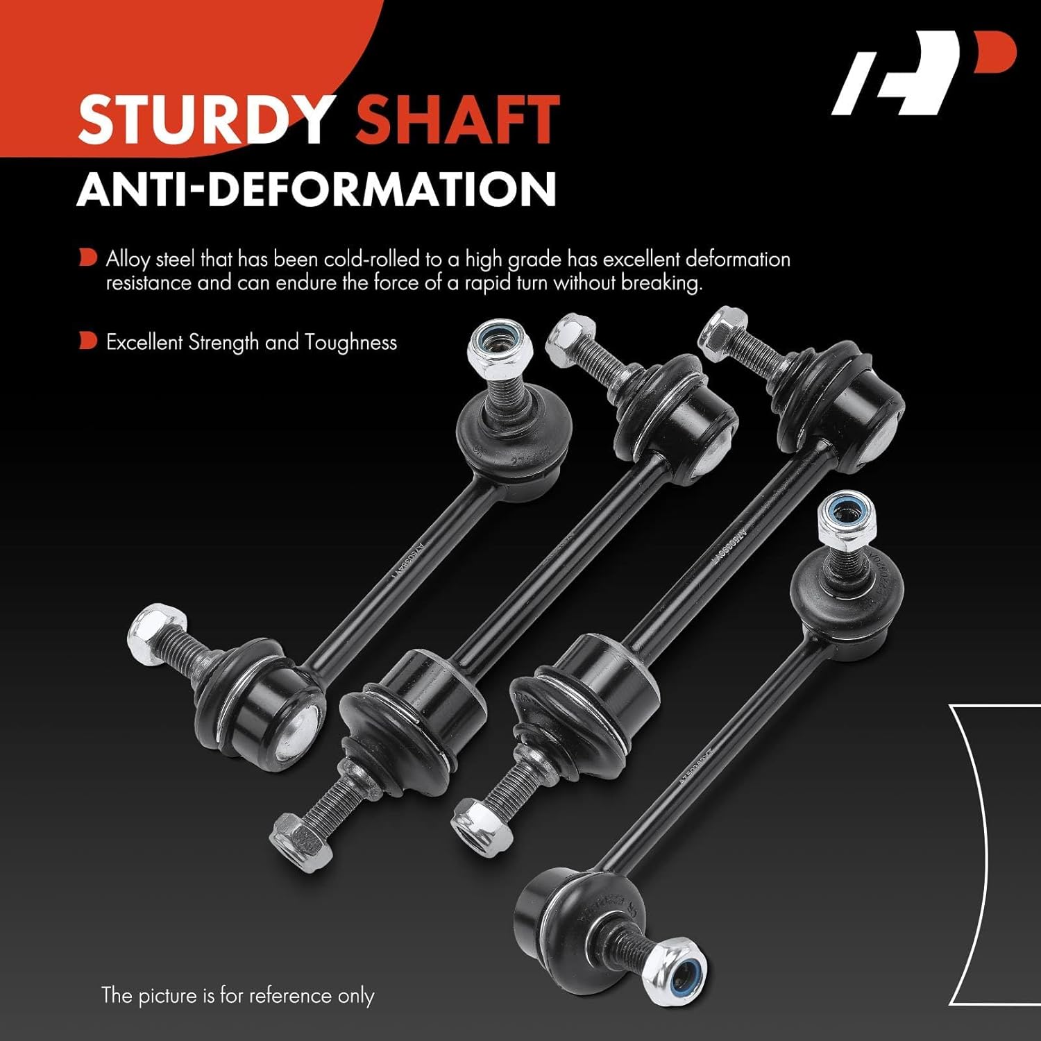 A-Premium Set of 4, Front & Rear Sway Bar Links Kit Stabilizer Bar Links, Compatible with Hyundai Genesis 2009-2014, Equus 2012-2016