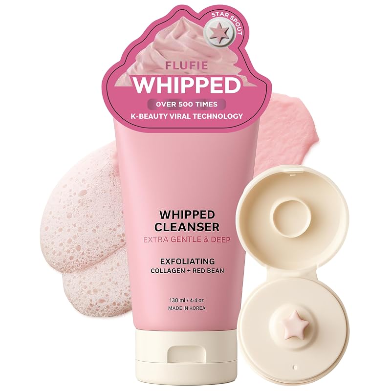 Flufie Limpador Facial em Espuma Batida com Colágeno e Feijão-Vermelho – 125 g
