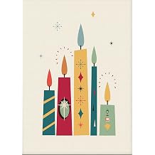 HOUVSSEN Metal Sign Christmas Candle Wall Art Prints Halloween Poster Decoration 8x12inch
