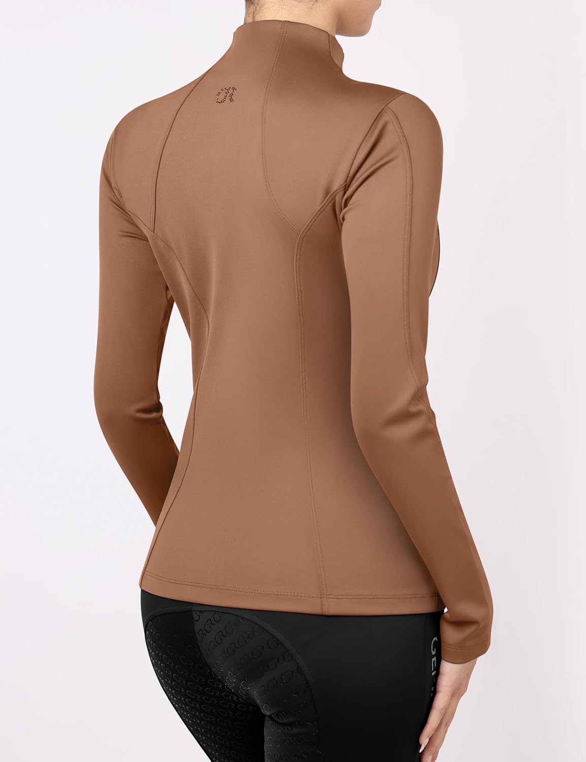 Women’s Full Zip Fleece Riding Top – Thermal Equestrian Mid Layer, Winter Riding Shirt for Horse Riding, Training - Image 2