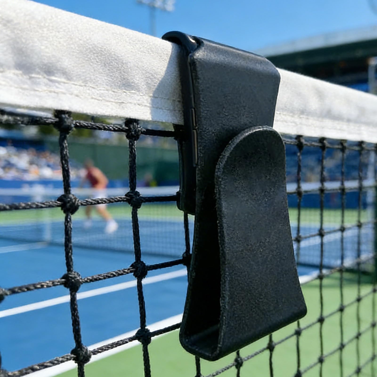 Supporto per cellulare per recinzioni, supporto per la visione della racchetta, supporto per smartphone per rete da palla, per palestra, sport, esercizi, fitness, tennis, pickleball