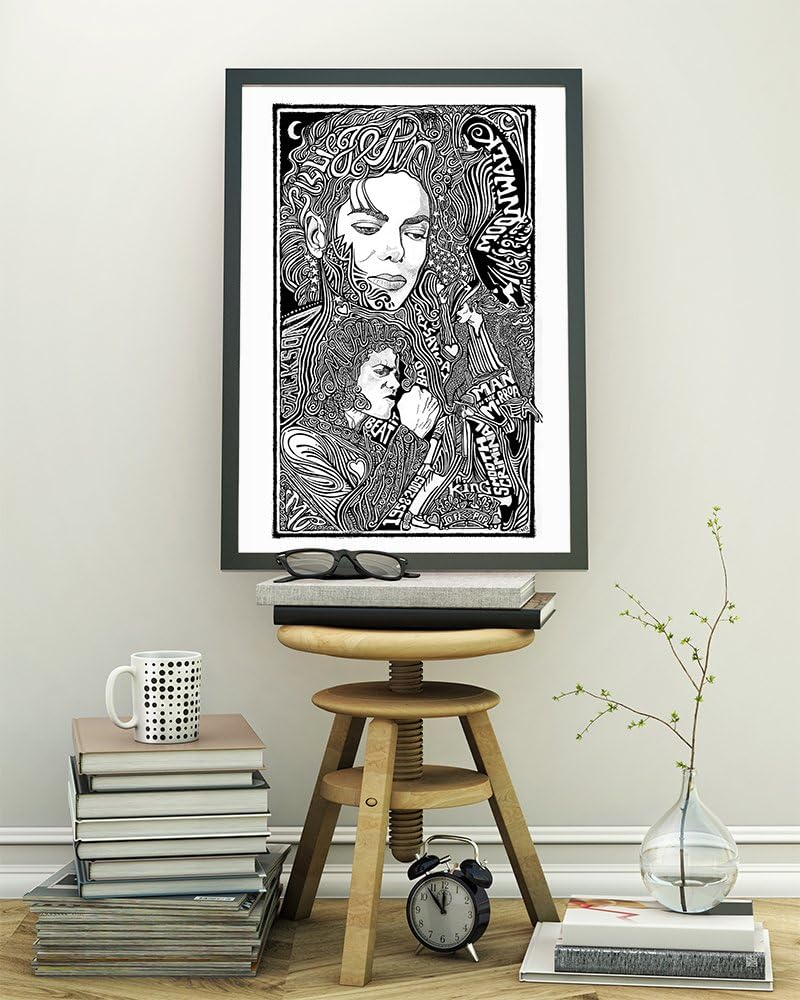 Michael Jackson - Letterpress Posterography Art Print
