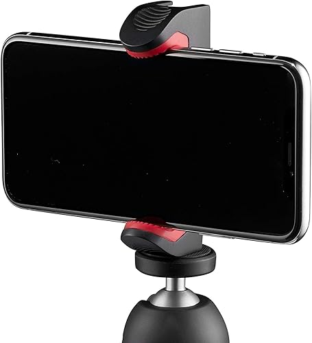 Miniatura 2 de Manfrotto Abrazadera universal para smartphone, versión Pro (MCPIXI), para mini cámara trípode, trípode de mesa, trípode compacto, vlogging, negro