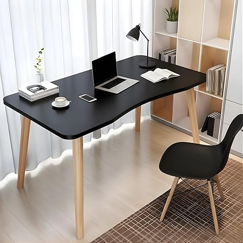 Mesa moderna de madera negra para computadora, 40 pulgadas de largo x 20 pulgadas de ancho x 30 pulgadas de alto en pulgadas  escritorio duradero y