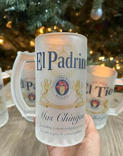 Miniatura 3 de 16 oz Frosted Beer Mug,Family Dad God Parent Gift (Hermano)