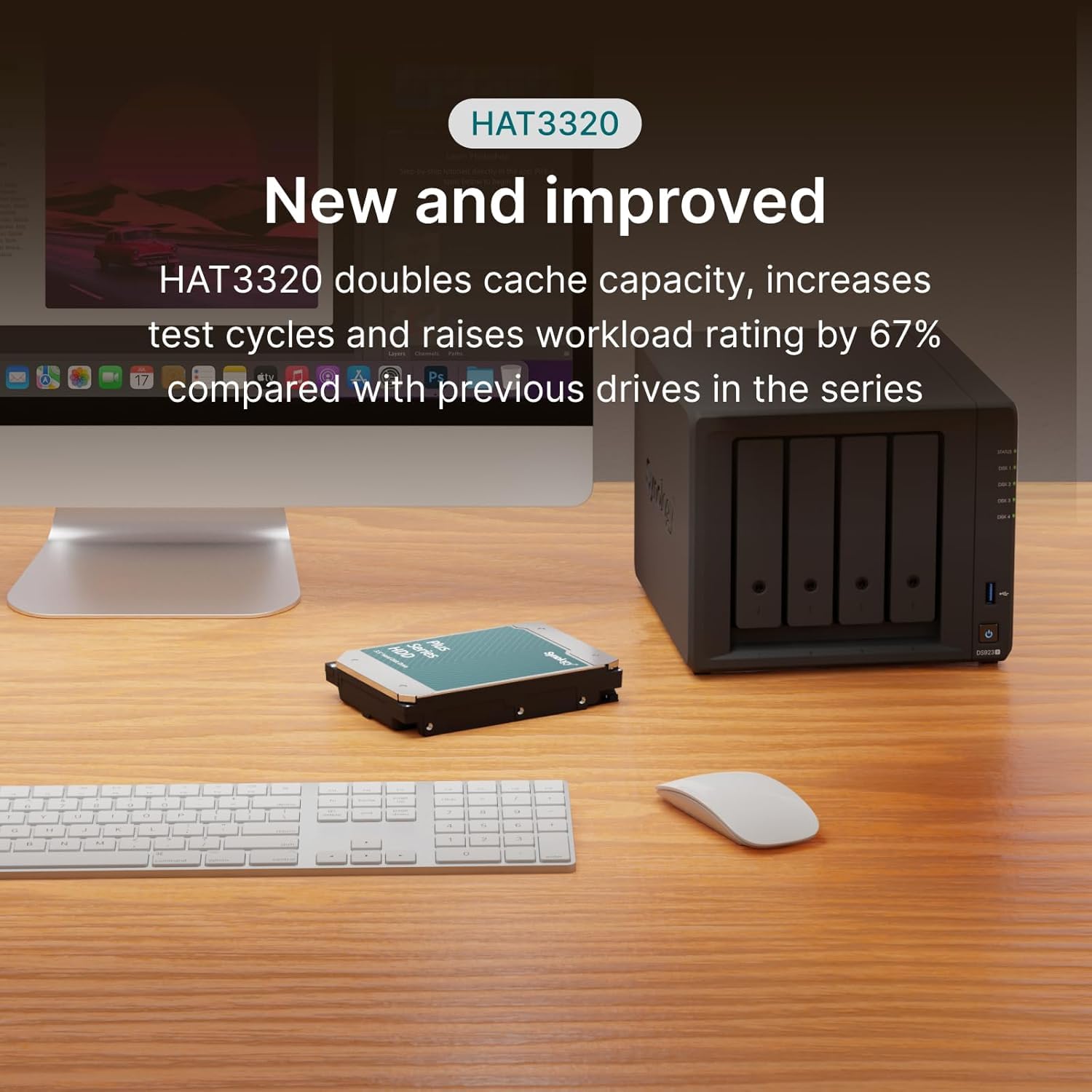 Synology Plus Series HAT3320-8T - Festplatte - 8 to - Interne - 3,5" (8,9 cm)