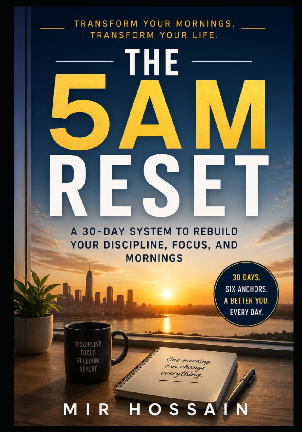THE 5 AM RESET: A 30-Day System to Rebuild Your Discipline, Focus, and Mornings