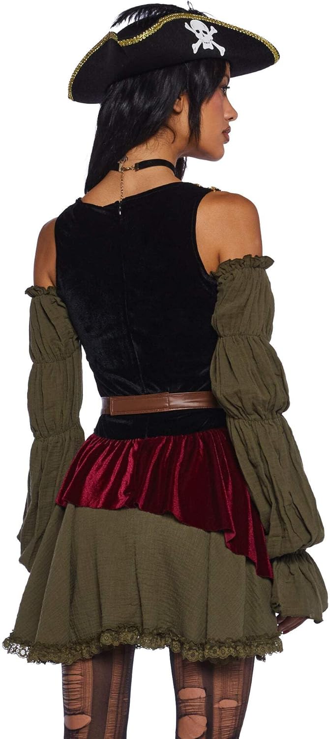 Dolls Kill Womans Pirate Costume - Ren-Fair Inspired Outfit by Trickz N' Treatz